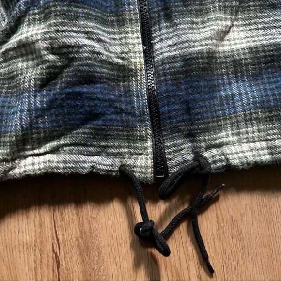 Vintage Flannel Lined Jacket Route 66 // full zip adjustable waist coat - Picture 6 of 6